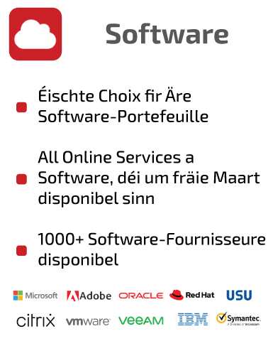 SCHNEIDER IT MANAGEMENT Software: Éischte Choix fir Äre Software-Portefeuille, All Online Service a Softwarem déi um fräie Maart disponible sinn, 1000+ Software-Fournisseure disponibel