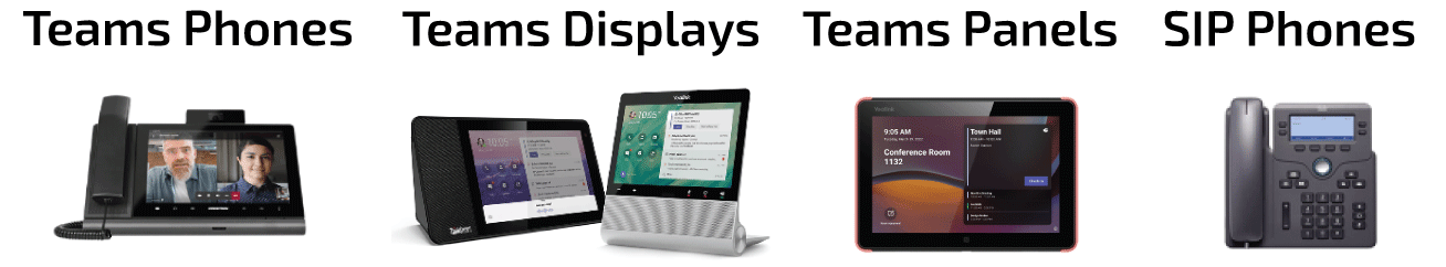 Microsoft Teams Shared Device types