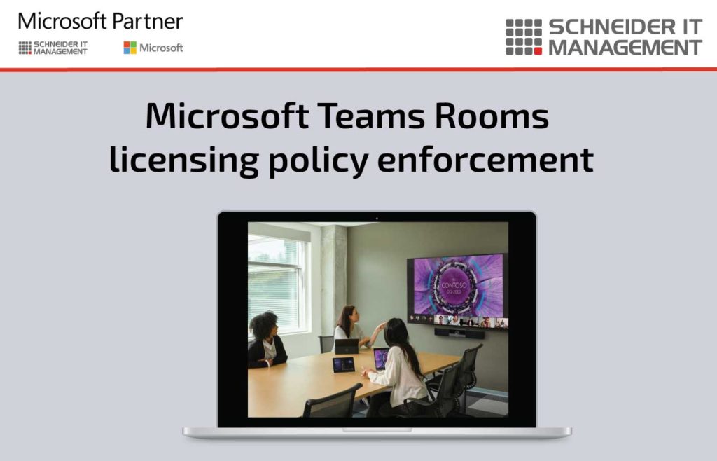 Microsoft Teams Rooms licensing policy enforcement