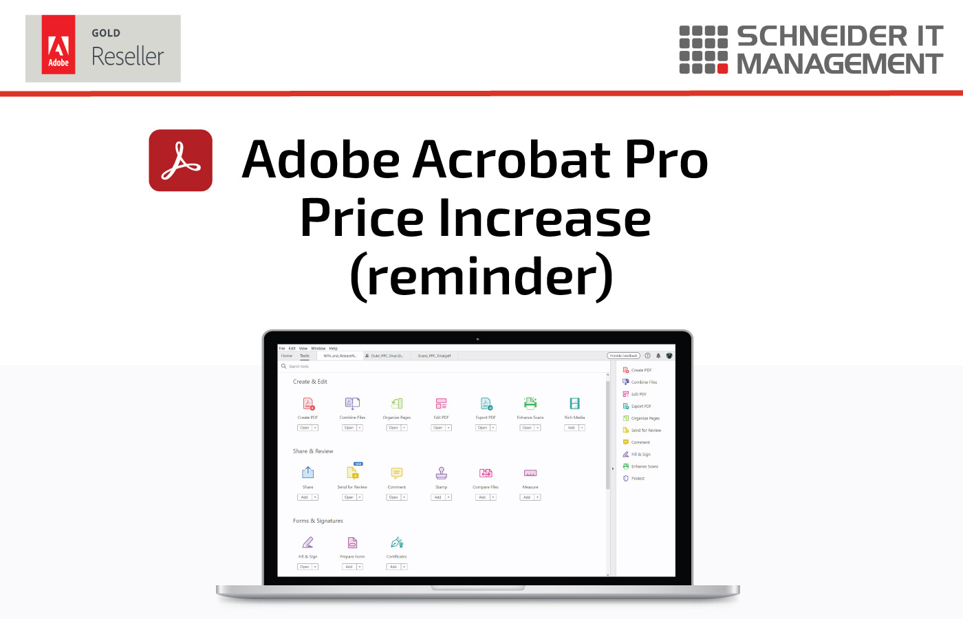 Adobe Acrobat Pro Price Increase [2023] SCHNEIDER IT MANAGEMENT