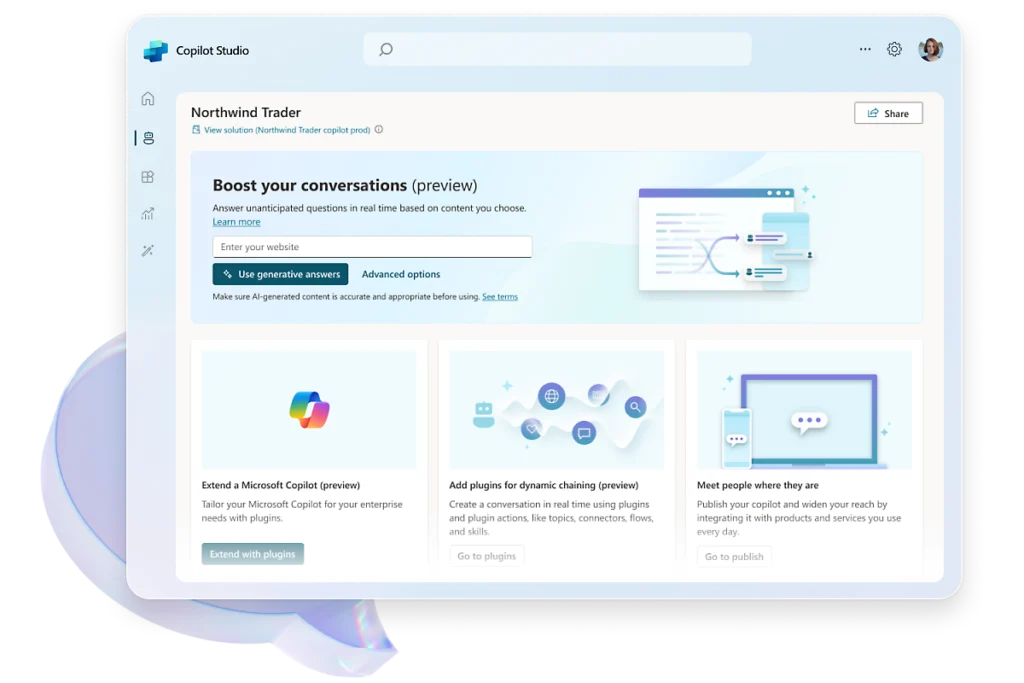 Microsoft Copilot Studio-Plattform